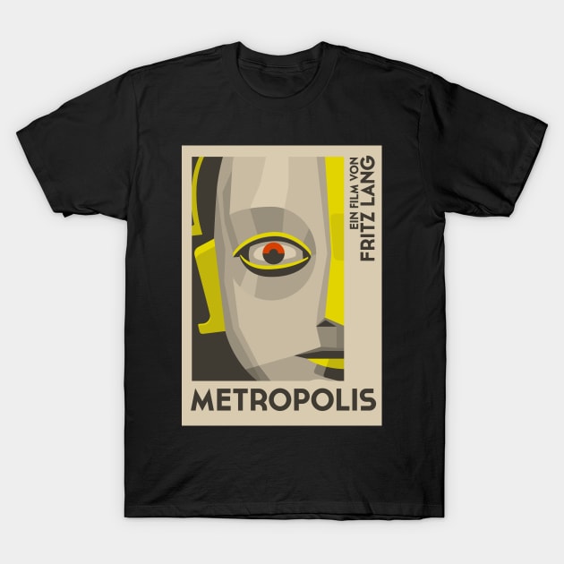 Poster of Metropolis by Fritz Lang T-Shirt by chillstudio